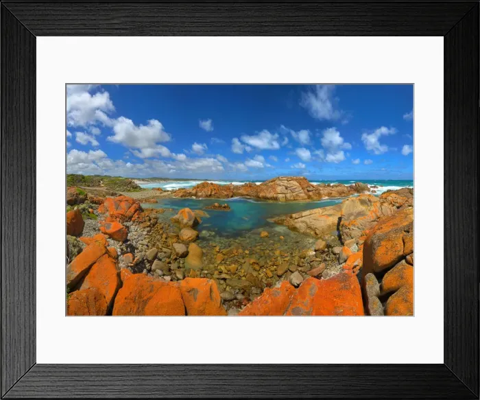 Framed Print : View to British Admiral Bay King Island Framed Print : View to British Admiral Bay King Island