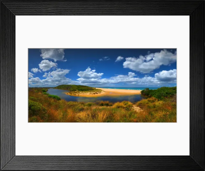 Framed Print : Blow Creek Sea Elephant Bay King Island