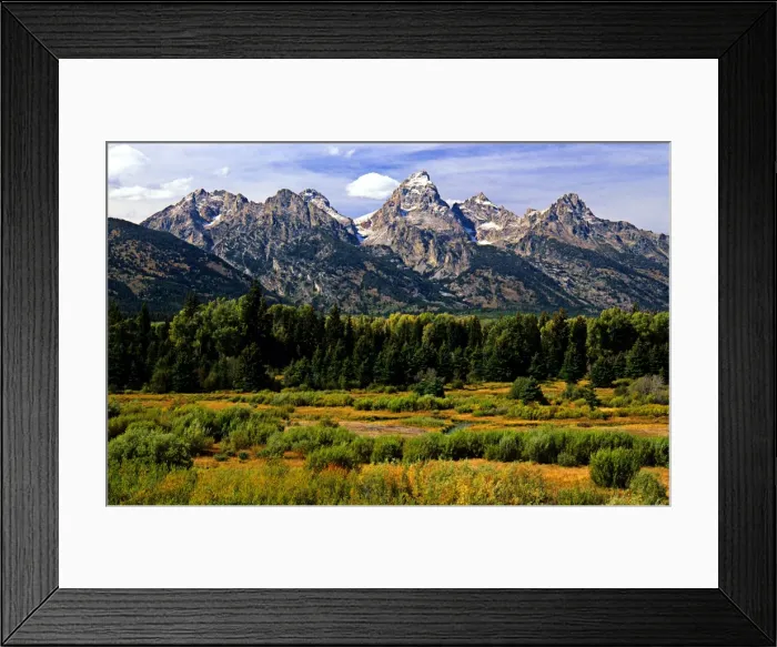 Framed Print : The Grand Tetons National Park, Wyoming, western United States of America