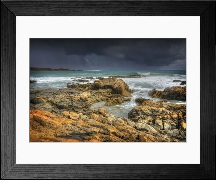 Framed Print : Approaching Storm Victoria cove King Island Framed Print : Approaching Storm Victoria cove King Island