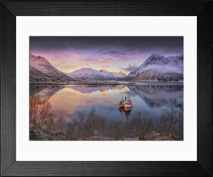 Framed Print : Morning Fjord magic Framed Print : Morning Fjord magic