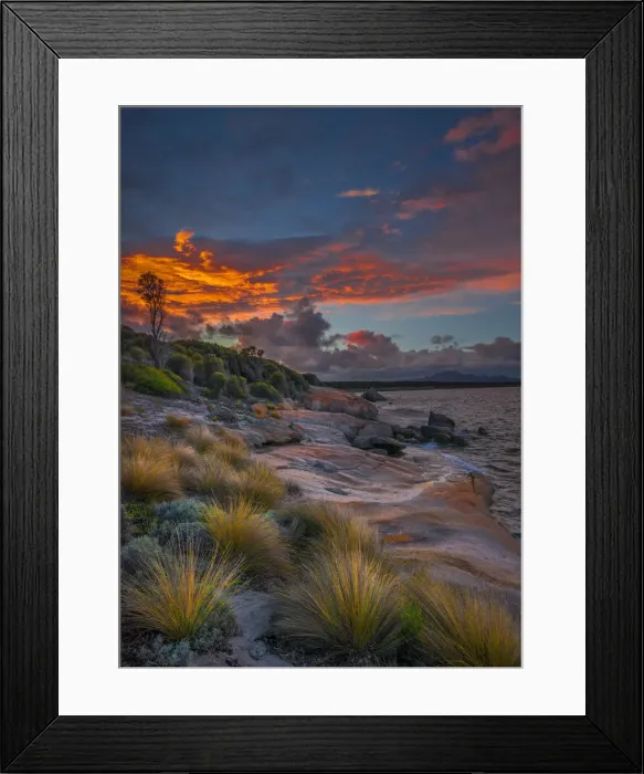 Framed Print : Blue Rocks Dawn