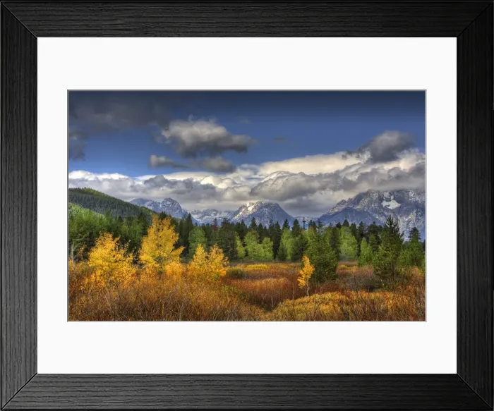 Framed Print : The Grand Tetons National Park, Wyoming, western United States of America