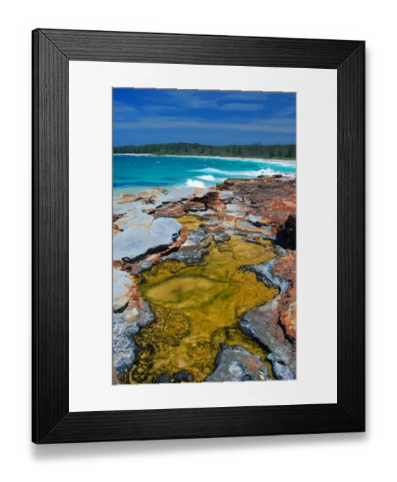 Framed Print : Coastline near Pambula, southern New South Wales, Australia Framed Print : Coastline near Pambula, southern New South Wales, Australia