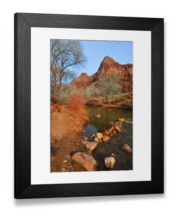 Framed Print : Winter in Zion National Park, Utah, southwest United States of America Framed Print : Winter in Zion National Park, Utah, southwest United States of America