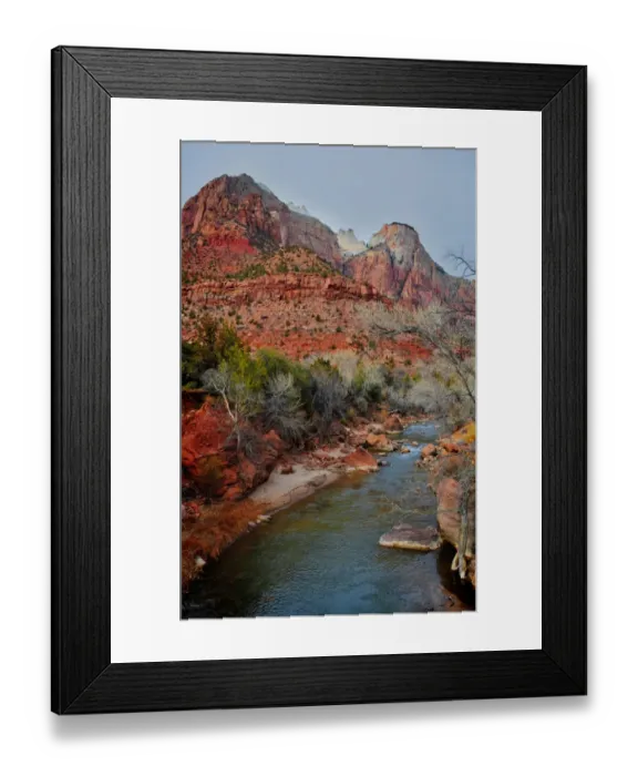 Framed Print : Winter in Zion National Park, Utah, southwest United States of America Framed Print : Winter in Zion National Park, Utah, southwest United States of America