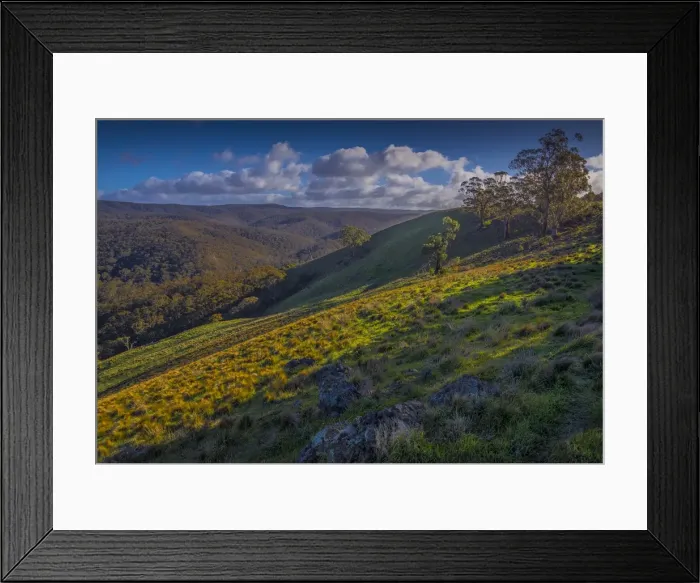 Framed Print : Bullengarook countryside, Macedon Ranges, Victoria, Australia