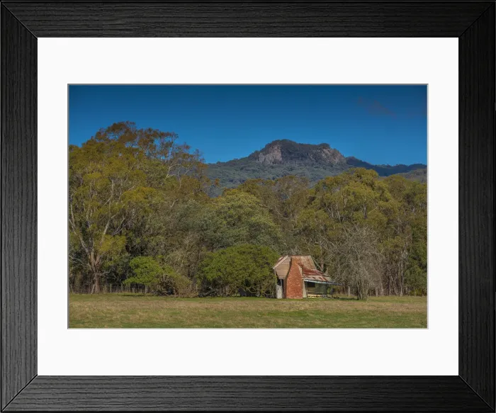 Framed Print : A rural scene in the Cherokee countryside, Macedon Ranges, Victoria, Australia
