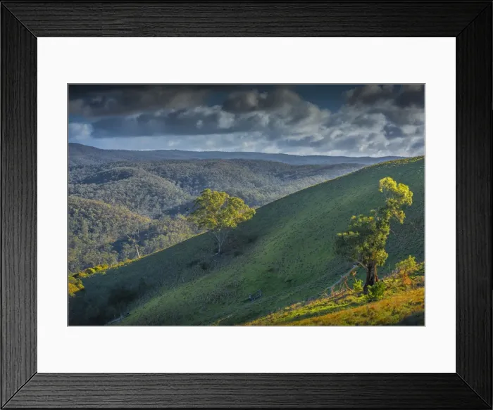 Framed Print : Bullengarook countryside, Macedon Ranges, Victoria, Australia Framed Print : Bullengarook countryside, Macedon Ranges, Victoria, Australia