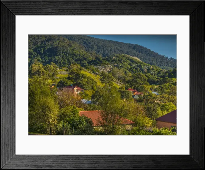 Framed Print : Central Tilba, southern coastline of New South Wales, Australia
