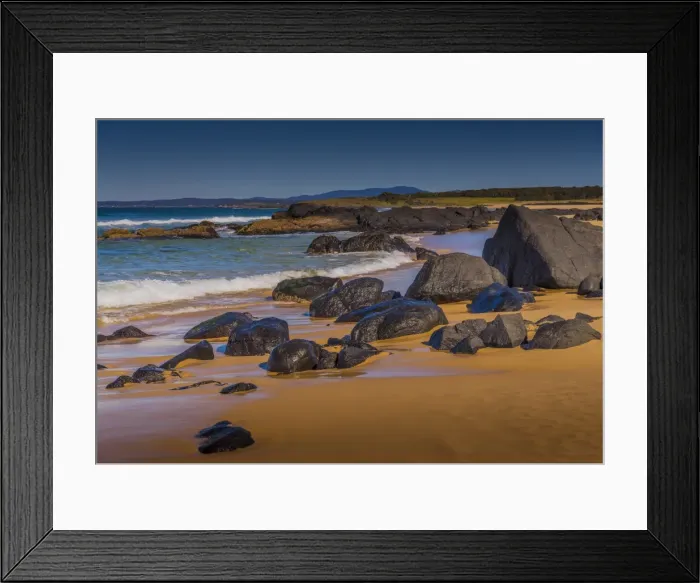 Framed Print : Eurobodella National Park, southern coastline of New South Wales, Australia
