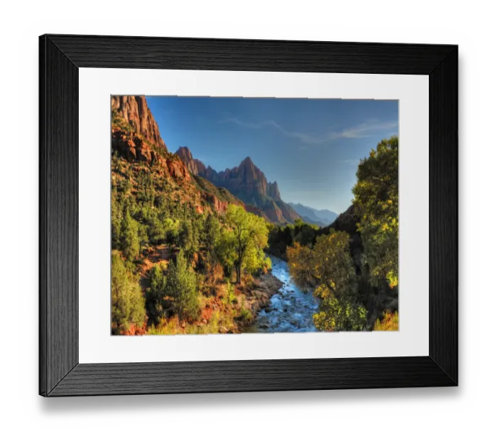 Framed Print : Autumn in Zion National Park, Utah, southwest United States of America