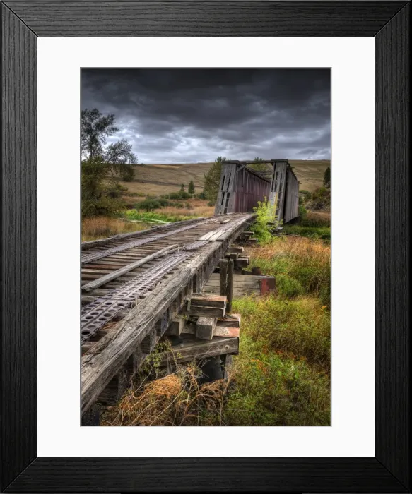 Framed Print : Howl truss bridge, Washington state, USA Framed Print : Howl truss bridge, Washington state, USA