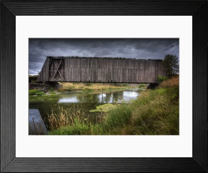 Framed Print : Howl truss bridge, Washington state, USA Framed Print : Howl truss bridge, Washington state, USA