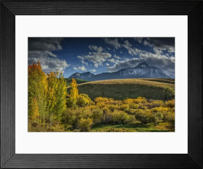 Framed Print : A view towards the San Juan mountains, Colorado, south west United States of America Framed Print : A view towards the San Juan mountains, Colorado, south west United States of America