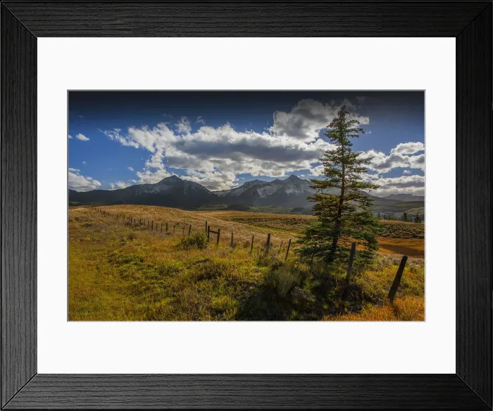 Framed Print : A view towards the San Juan mountains, Colorado, south west United States of America