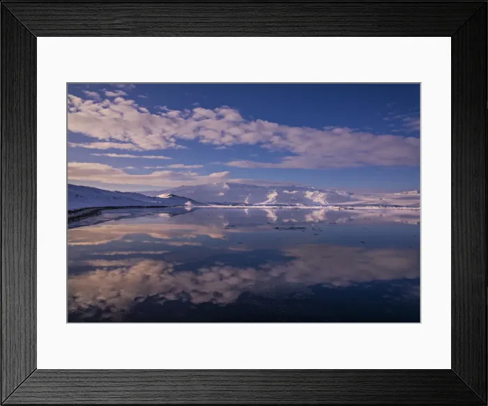 Framed Print : Jokulsarlon lagoon in winter, southern Iceland Framed Print : Jokulsarlon lagoon in winter, southern Iceland