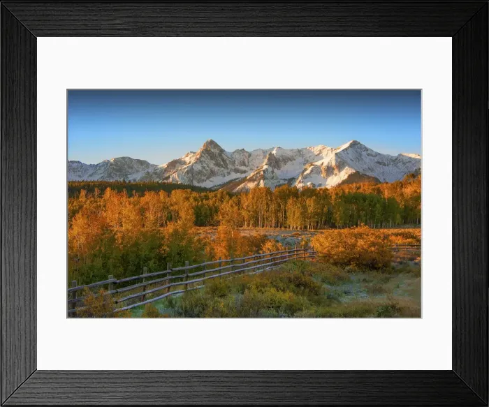 Framed Print : A view towards the San Juan mountains, Colorado, south west United States of America