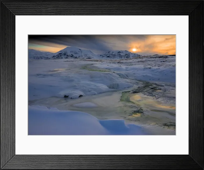 Framed Print : Snaefellsnesvegur in winter, north west Iceland Framed Print : Snaefellsnesvegur in winter, north west Iceland