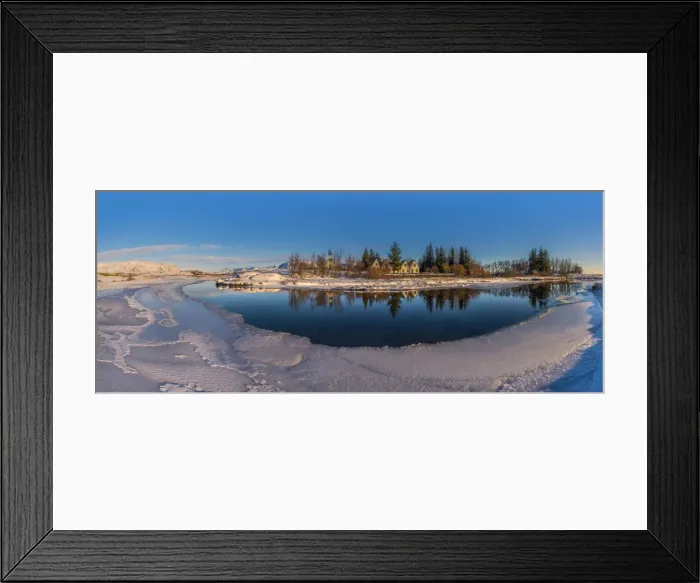 Framed Print : Thingvellir in winter, central Iceland Framed Print : Thingvellir in winter, central Iceland