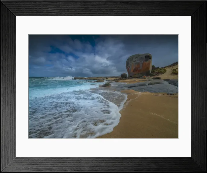 Framed Print : A view of Marshall bay, western coastline of Flinders Island, Bass Strait, Tasmania Framed Print : A view of Marshall bay, western coastline of Flinders Island, Bass Strait, Tasmania