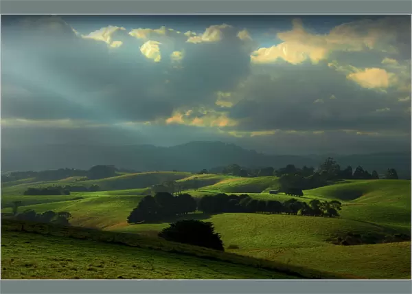 Stormy view to Mount Best, South Gippsland, Victoria, Australia