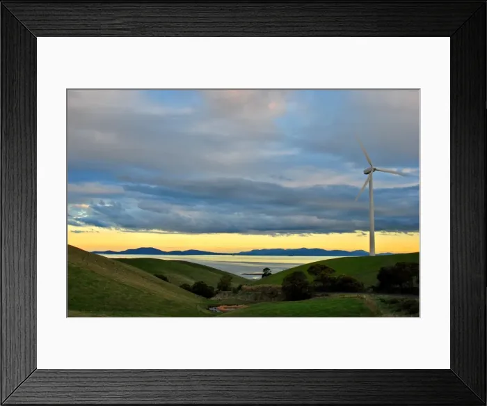 Framed Print : Wind farm, Toora, South Gippsland, Victoria, Australia