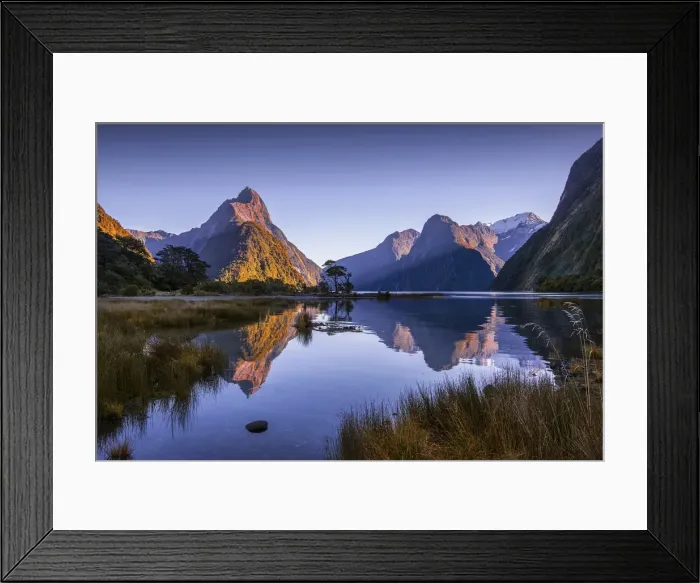 Framed Print : The majestic view of milford sound in the Fiordland national park, south island, New Zealand Framed Print : The majestic view of milford sound in the Fiordland national park, south island, New Zealand