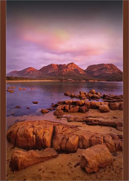 Coles Bay in Freycinet National Park, East coast of Tasmania