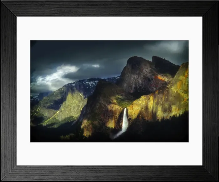 Framed Print : Approaching Storm, Yosemite national park, California
