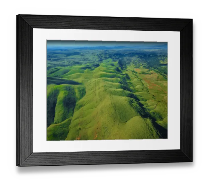 Framed Print : Aerial view of the Southern Flinders Ranges in South Australia