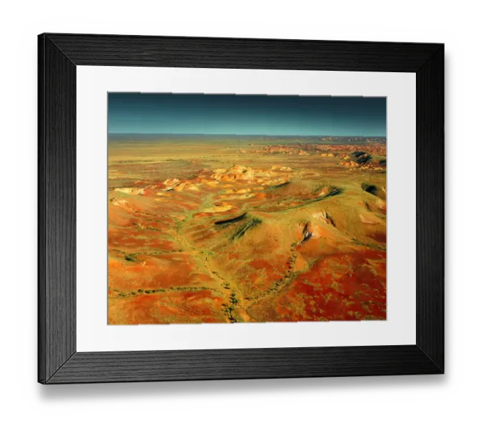 Framed Print : An aerial view of the Painted Hills, outback South Australia Framed Print : An aerial view of the Painted Hills, outback South Australia