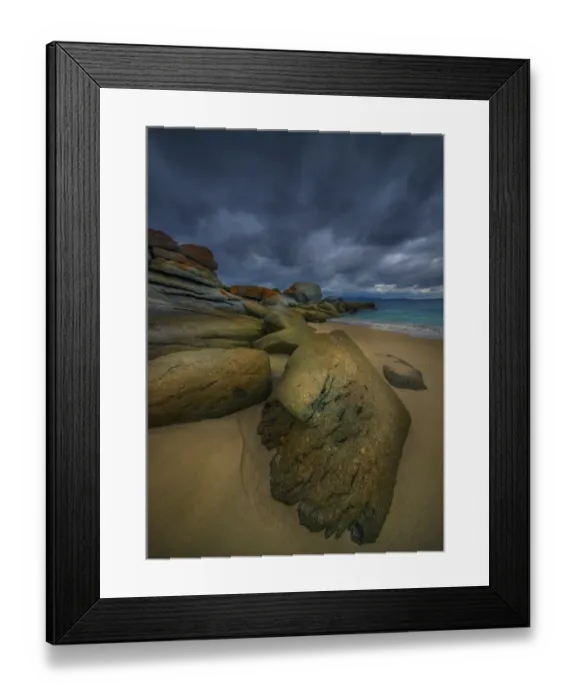 Framed Print : Coastal view on Flinders Island, Bass Strait, Tasmania, Australia Framed Print : Coastal view on Flinders Island, Bass Strait, Tasmania, Australia