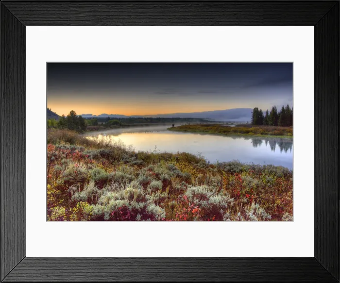 Framed Print : Dawn at Oxbow Bend Grand Teton National Park, Wyoming, United States Framed Print : Dawn at Oxbow Bend Grand Teton National Park, Wyoming, United States
