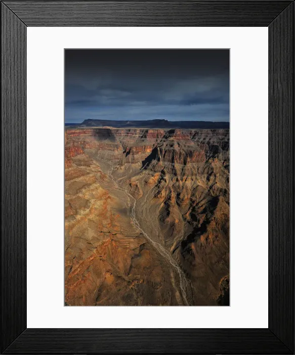 Framed Print : Aerial view of the Colorado Plateau near the western end of the Grand Canyon