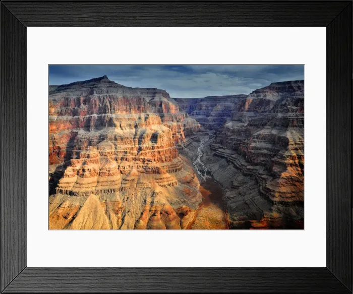 Framed Print : Aerial view of the Colorado Plateau near the western end of the Grand Canyon