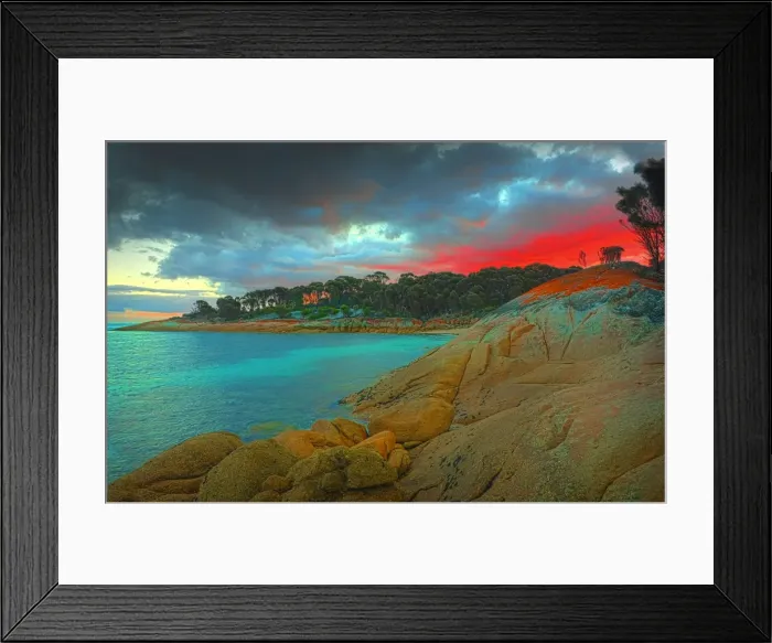 Framed Print : Trousers point, Lacotta, Flinders Island, Bass Strait, Tasmania, Australia