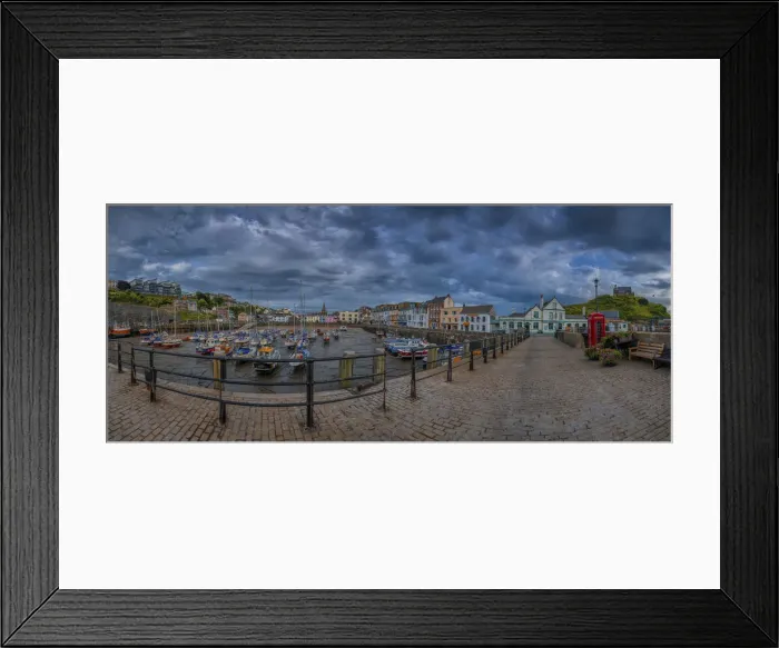 Framed Print : Ilfracombe Harbour panorama Framed Print : Ilfracombe Harbour panorama
