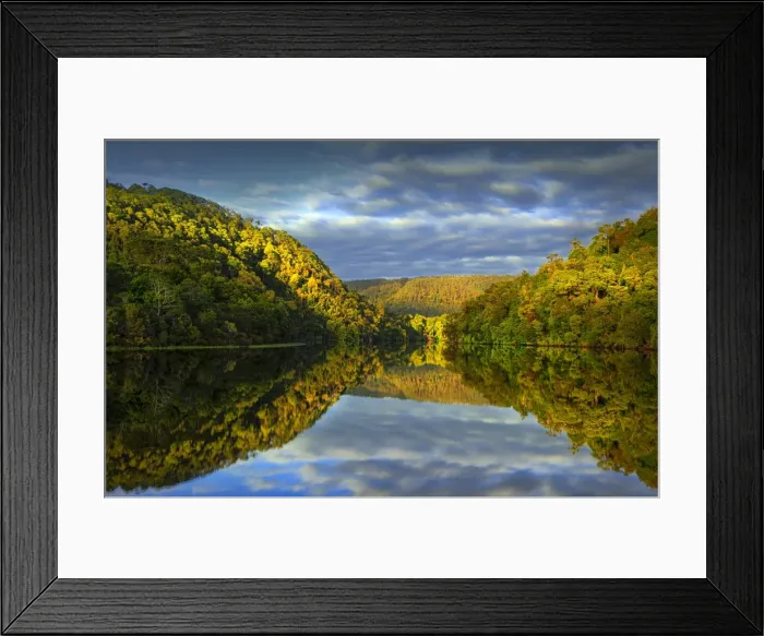 Framed Print : Pieman River, the island state, Tasmania, Australia Framed Print : Pieman River, the island state, Tasmania, Australia