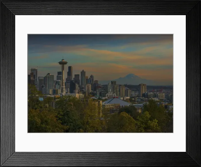 Framed Print : View of Seattle, Washington State, USA Framed Print : View of Seattle, Washington State, USA