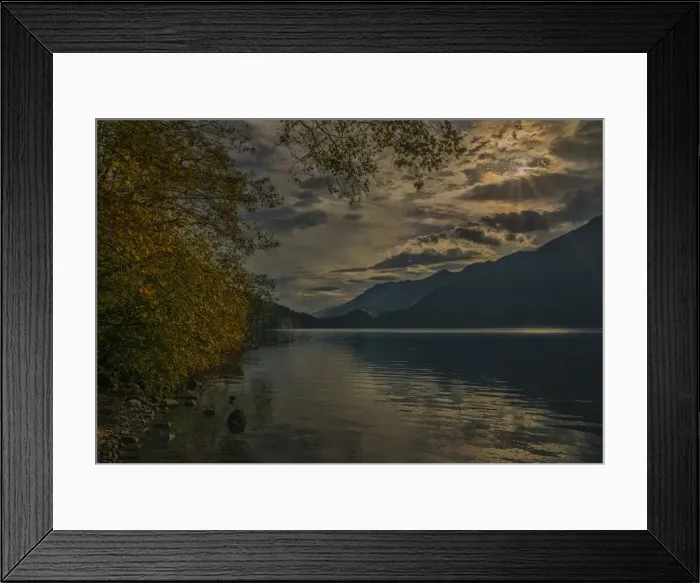 Framed Print : Crescent lake, Washington State, USA Framed Print : Crescent lake, Washington State, USA