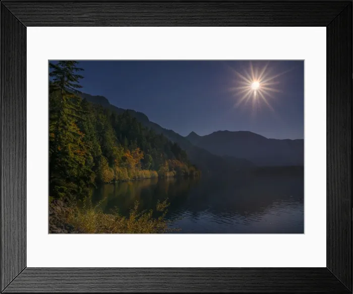 Framed Print : Crescent lake, Washington State, USA Framed Print : Crescent lake, Washington State, USA