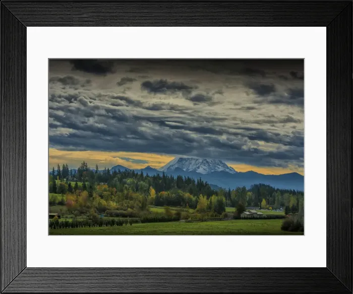 Framed Print : Enumclaw rural scene, Washington State, USA Framed Print : Enumclaw rural scene, Washington State, USA