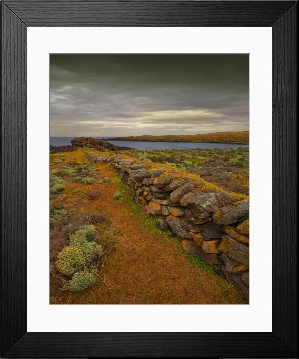 Framed Print : Sealers Wall, King Island, Bass Strait, Tasmania, Australia