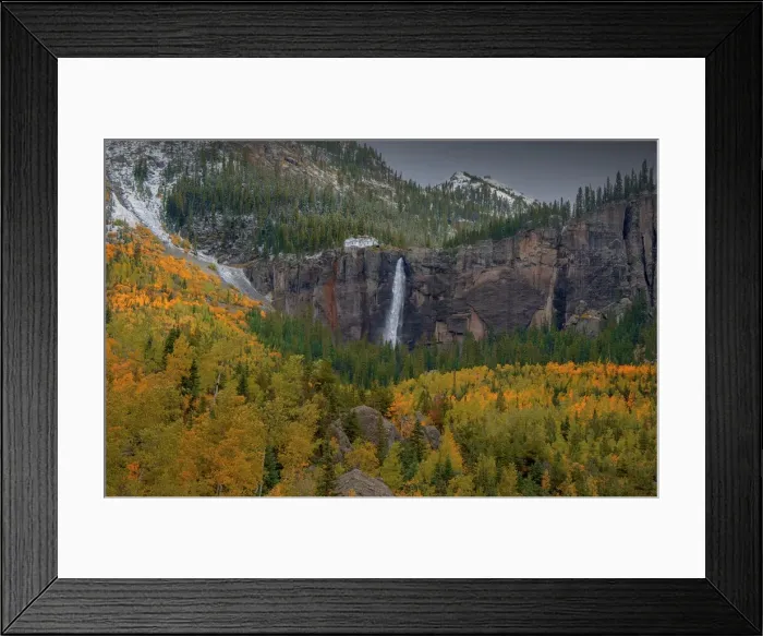 Framed Print : Bridalveil falls, Telluride, Colorado, south western United States of America