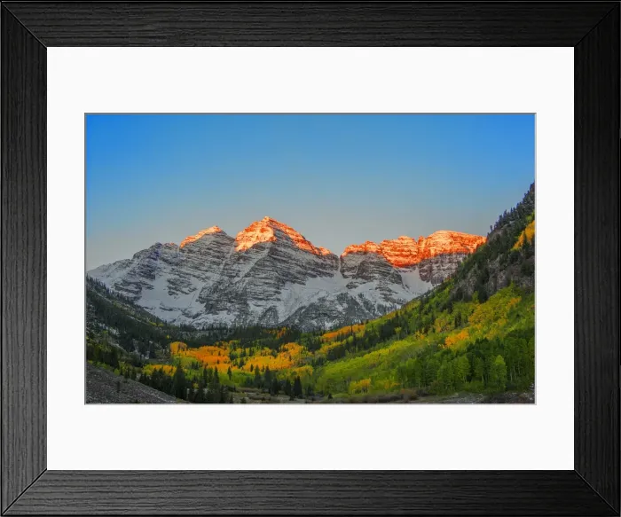 Framed Print : Maroon Bells, Colorado, south western United States of America