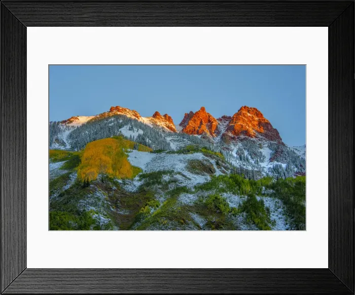 Framed Print : Maroon Bells, Colorado, south western United States of America