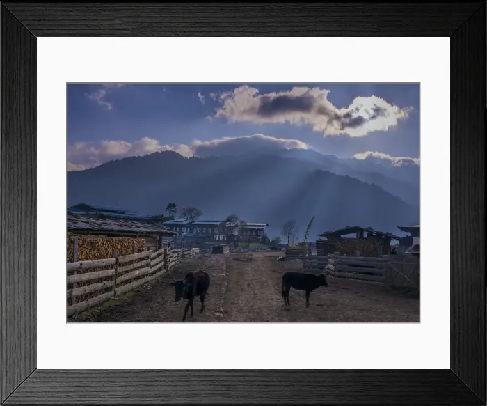 Framed Print : Wangdue Phodrang, Kingdom of Bhutan, Eastern Himalayas