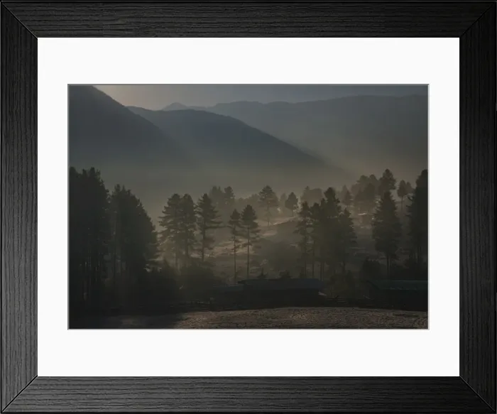 Framed Print : Wangdue Phodrang, Kingdom of Bhutan, Eastern Himalayas