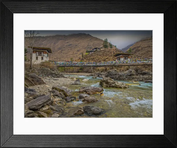 Framed Print : Temple compound near Paro, Kingdom of Bhutan, Eastern Himalayas Framed Print : Temple compound near Paro, Kingdom of Bhutan, Eastern Himalayas